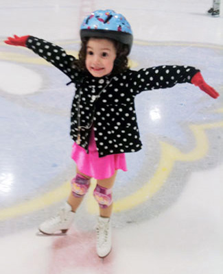 Meryl's Finishing Pose For Her First Competitive Program
